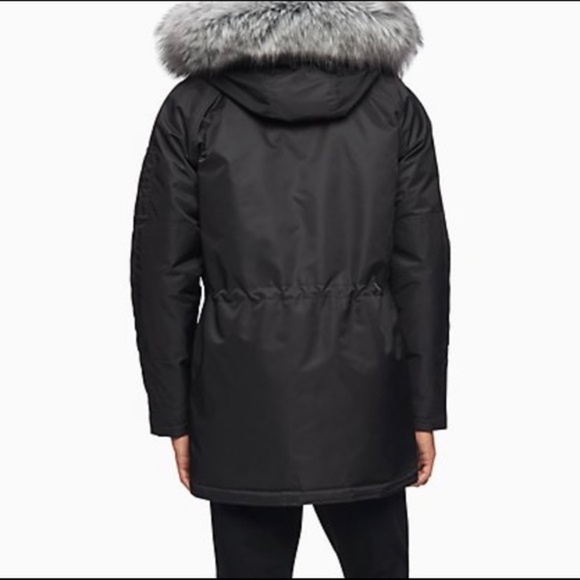 [Calvin Klein] Men's Fur Hooded Parka - Picture 9 of 9